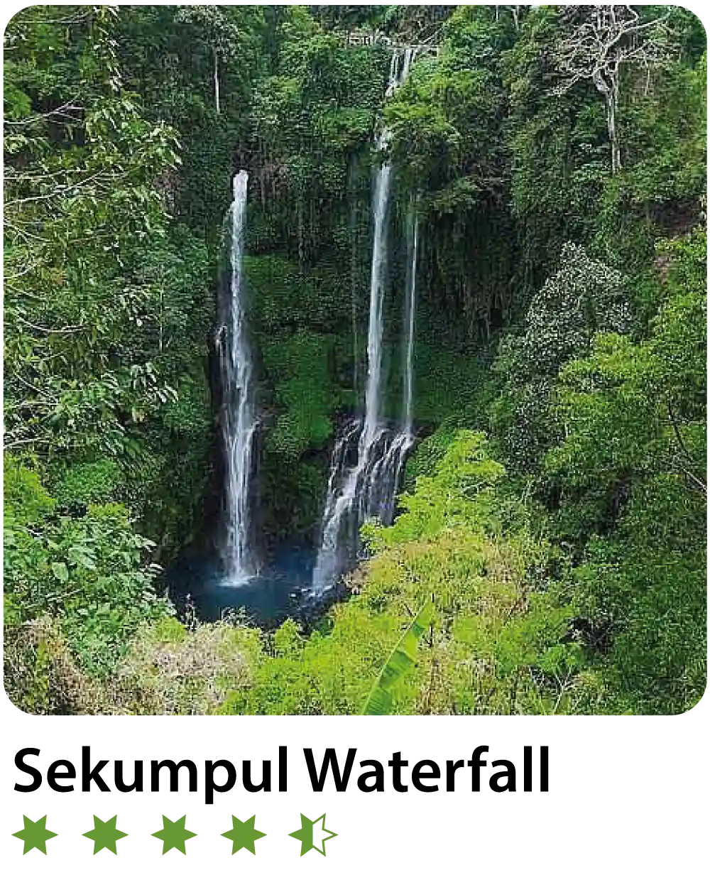 sekumpull Waterfall in Bali Lovina