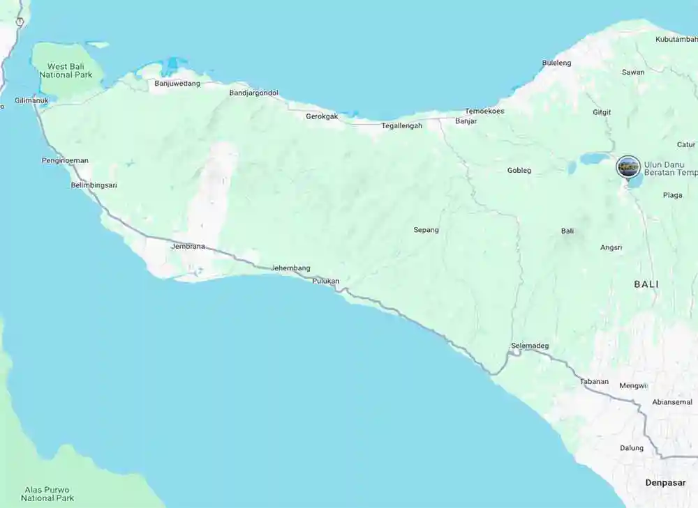 West-Bali-Map