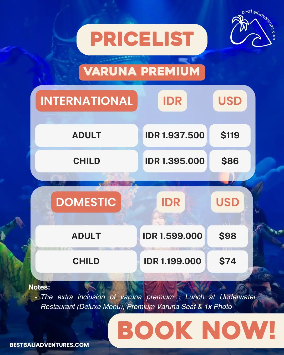 Bali Marine Park Varuna Show Experience with Best Bali Adventures