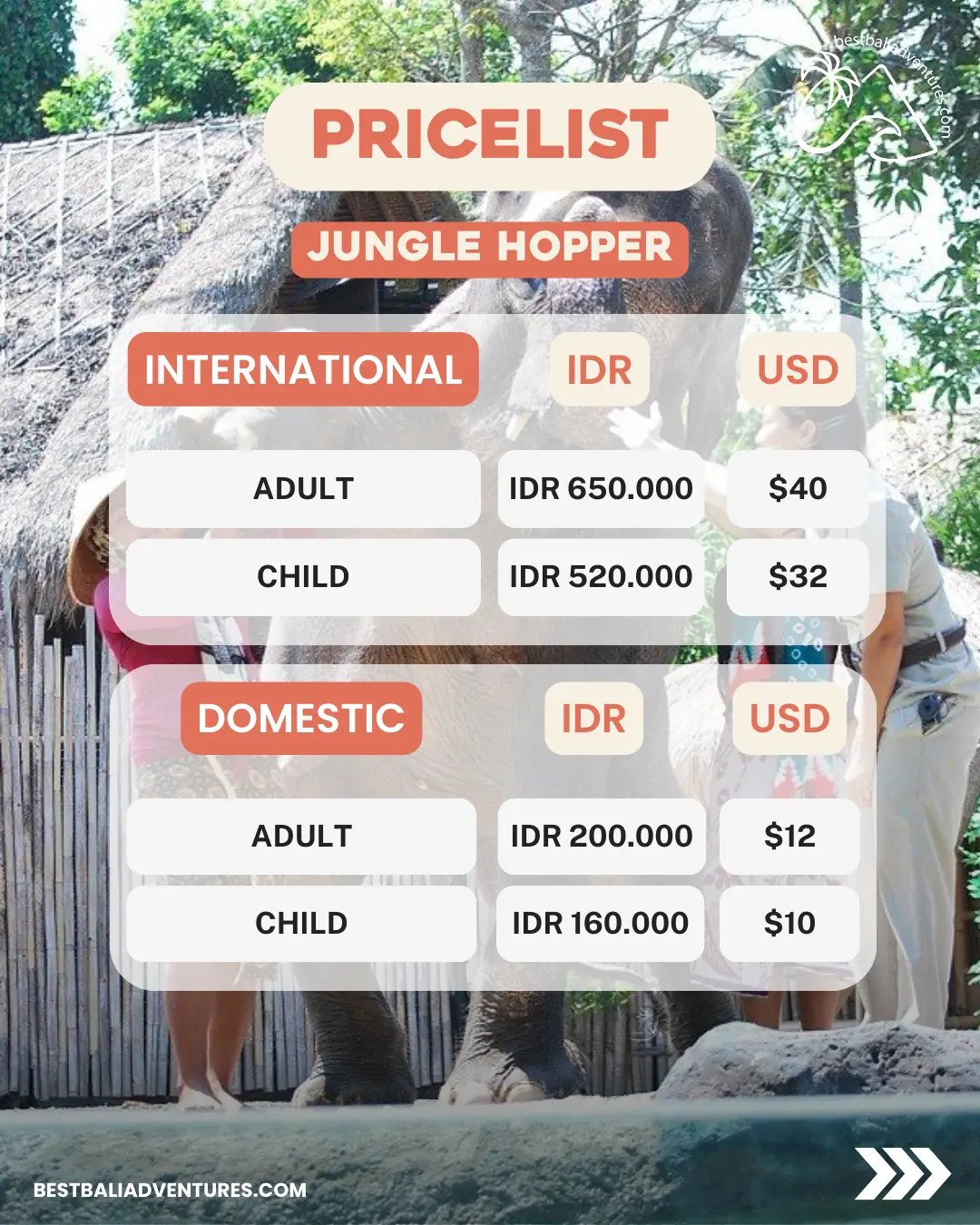 Bali Safari Park Jungle Hopper with Best Bali Adventures