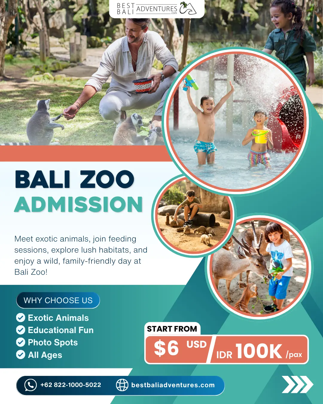 Bali Zoo Admission with Best Bali Adventures 2