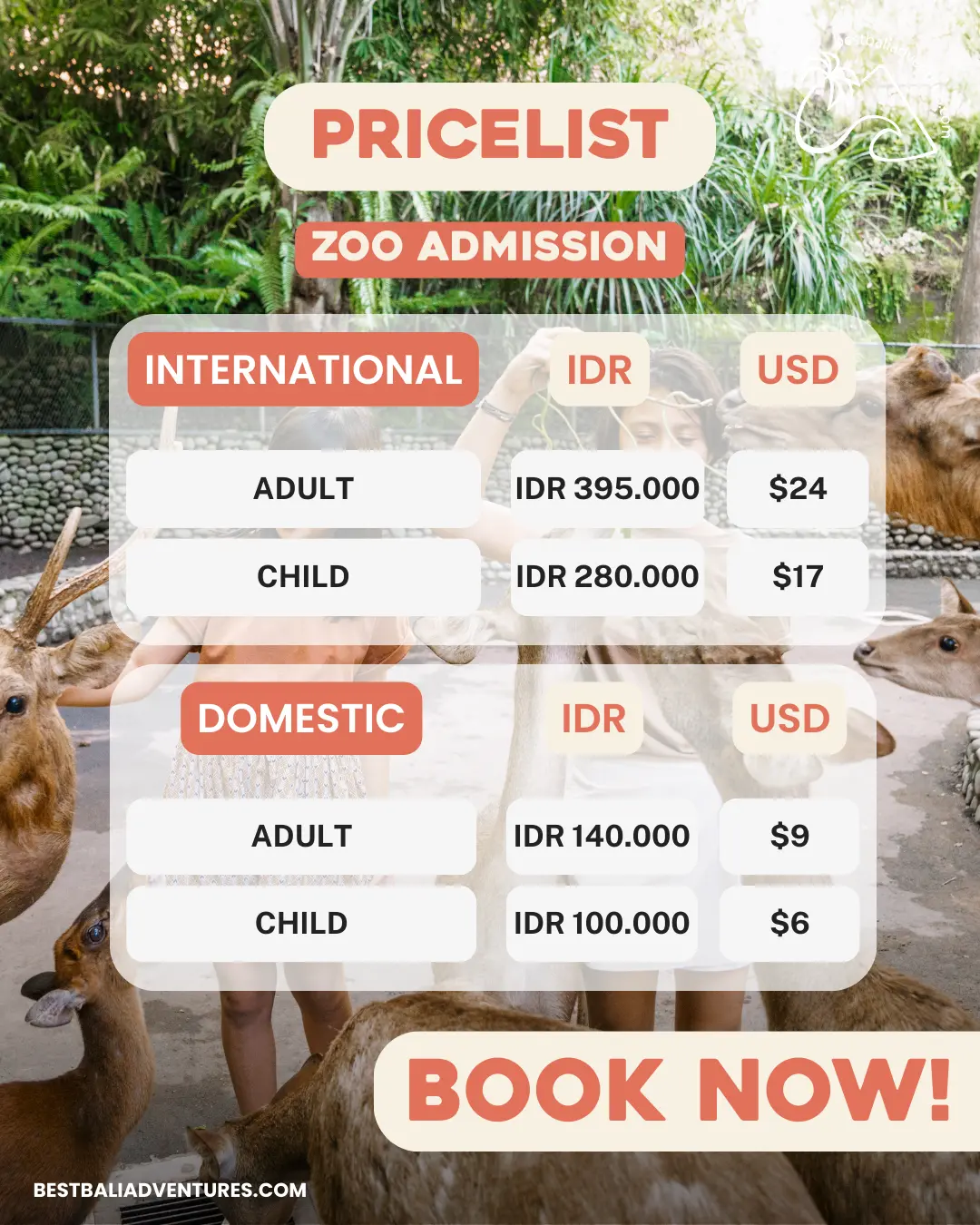 Bali Zoo Admission with Best Bali Adventures 4