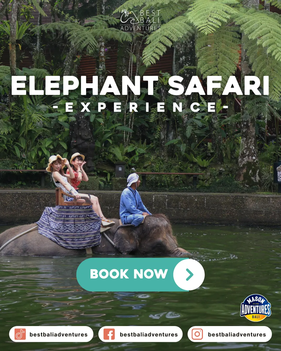 Mason Adventures Elephant Safari by Best Bali Adventures