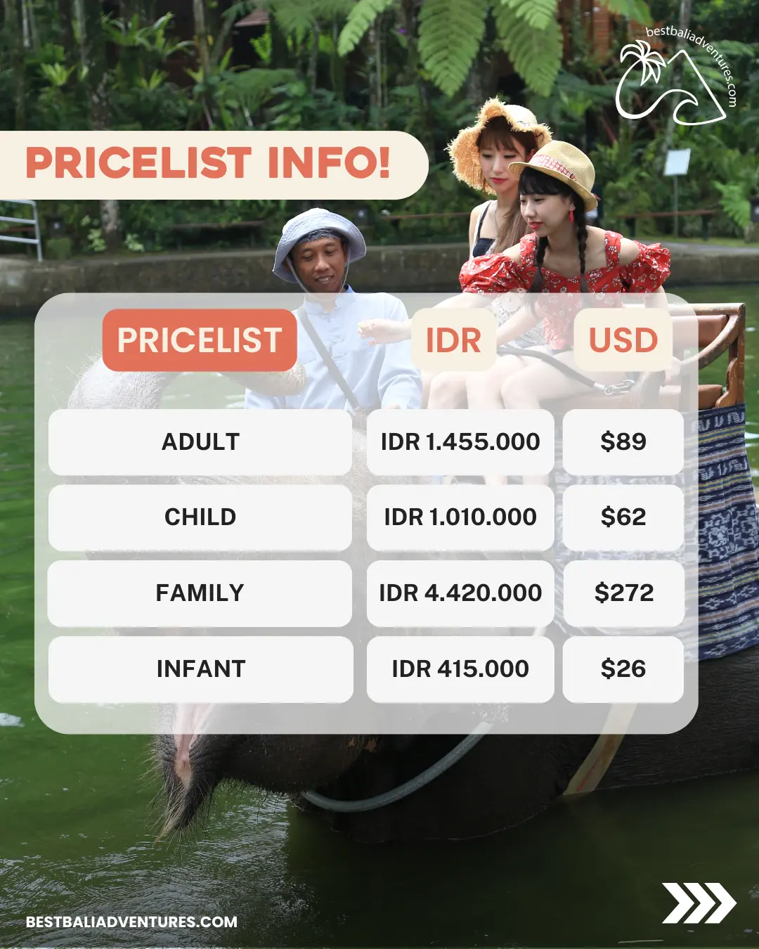 Mason Adventures Elephant Safari by Best Bali Adventures