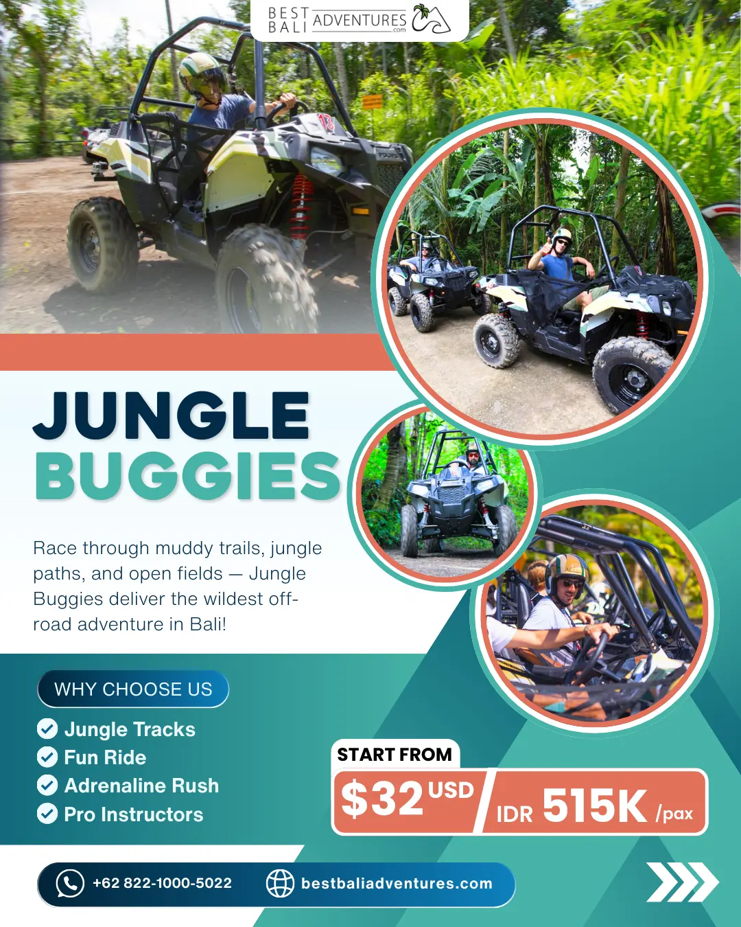 Best Bali Adventures Jungle Buggies by Mason Adventures
