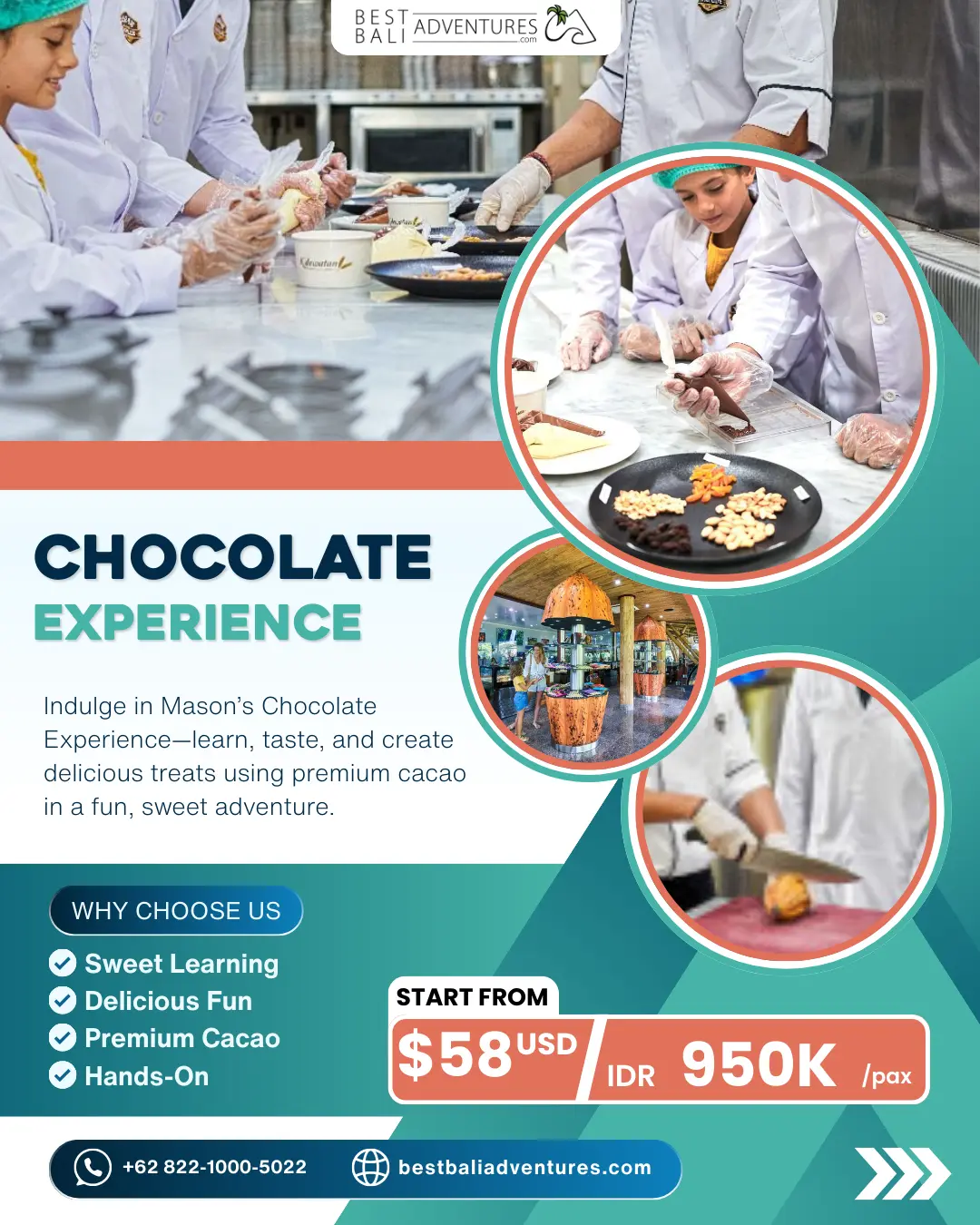 Mason Adventures Chocolate Experience with Best Bali Adventures