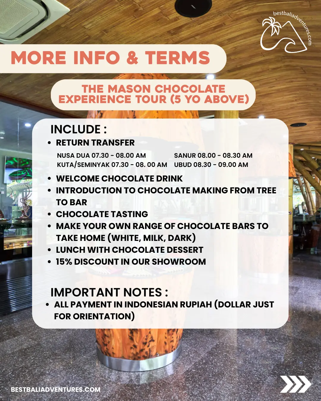 Mason Adventures Chocolate Experience with Best Bali Adventures