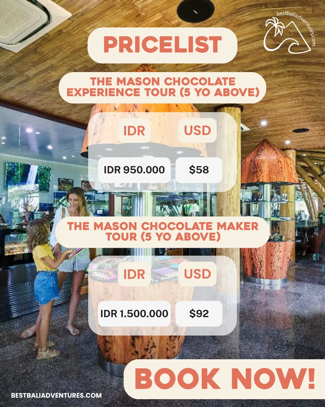 Mason Adventures Chocolate Experience with Best Bali Adventures