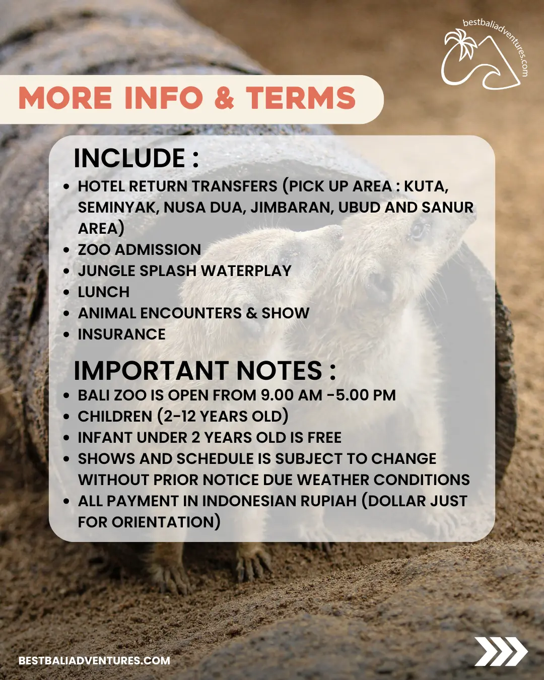 Zoo Explorer at Bali Zoo with Best Bali Adventures 3