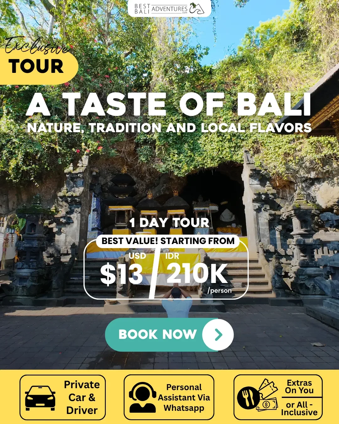 A TASTE OF BALI NATURE TRADITION AND LOCAL FLAVORS TOUR