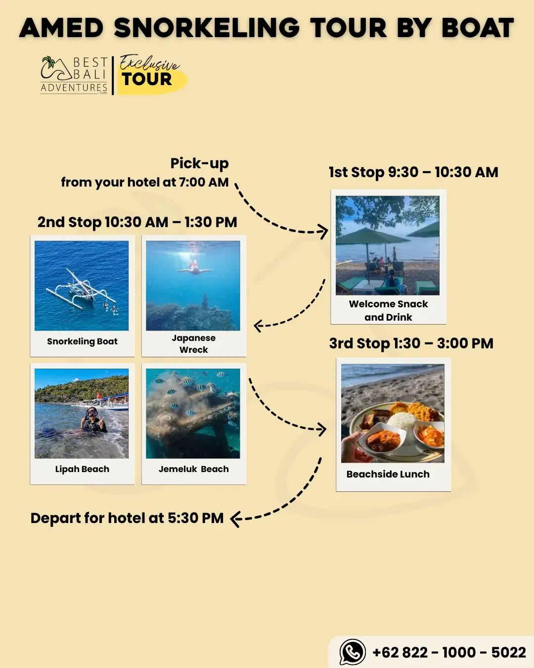 AMED SNORKELING TOUR BY BOAT