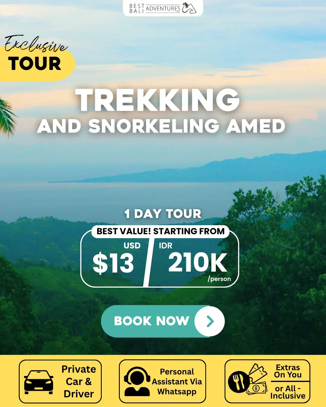 AMED TREKKING AND SNORKELING TOUR