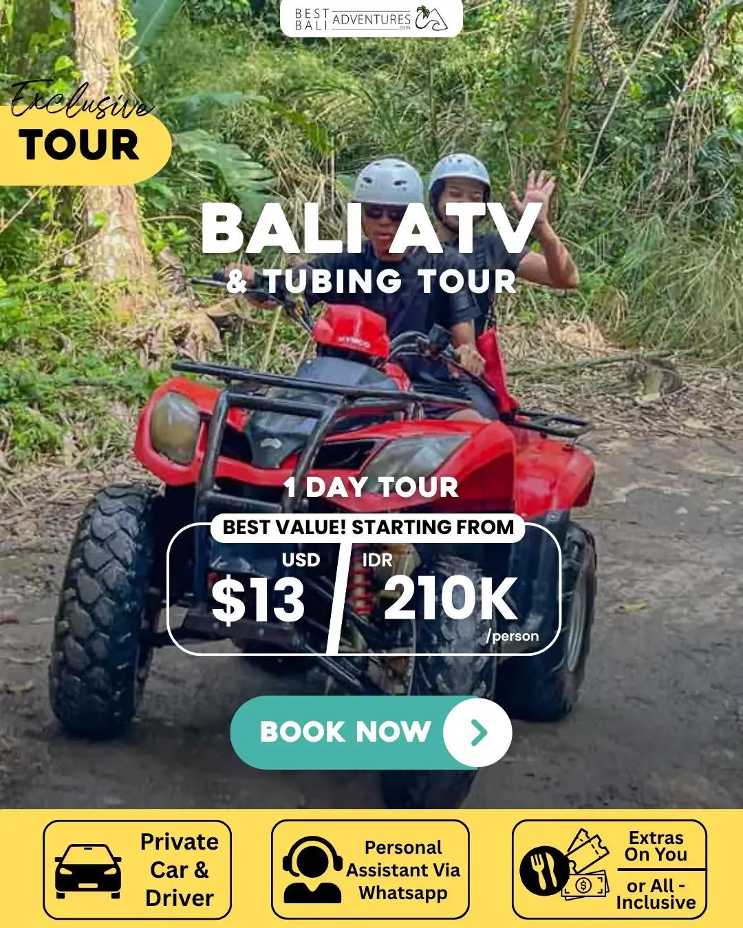 BALI ATV AND TUBING TOUR