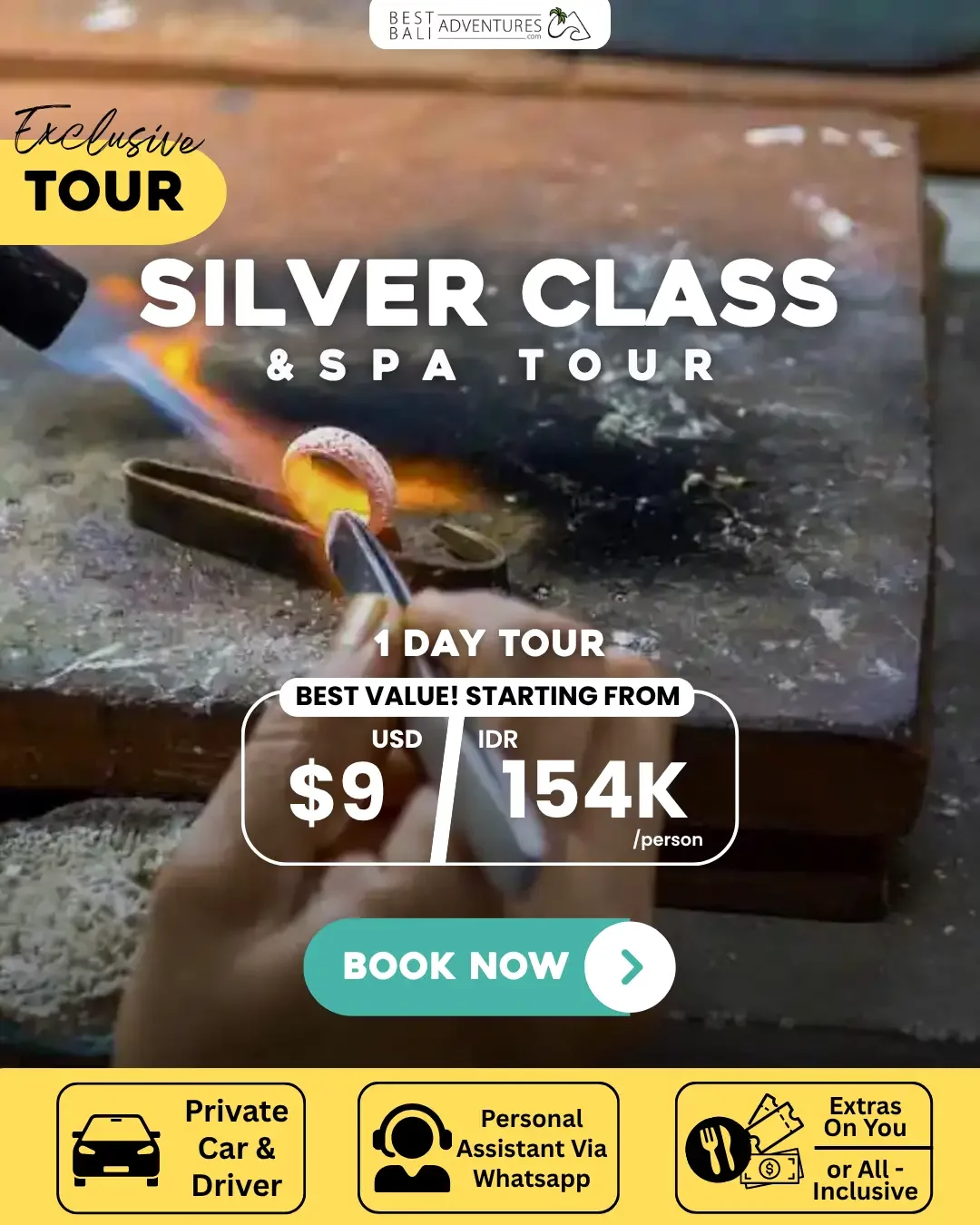 BALI SILVER CLASS AND SPA TOUR