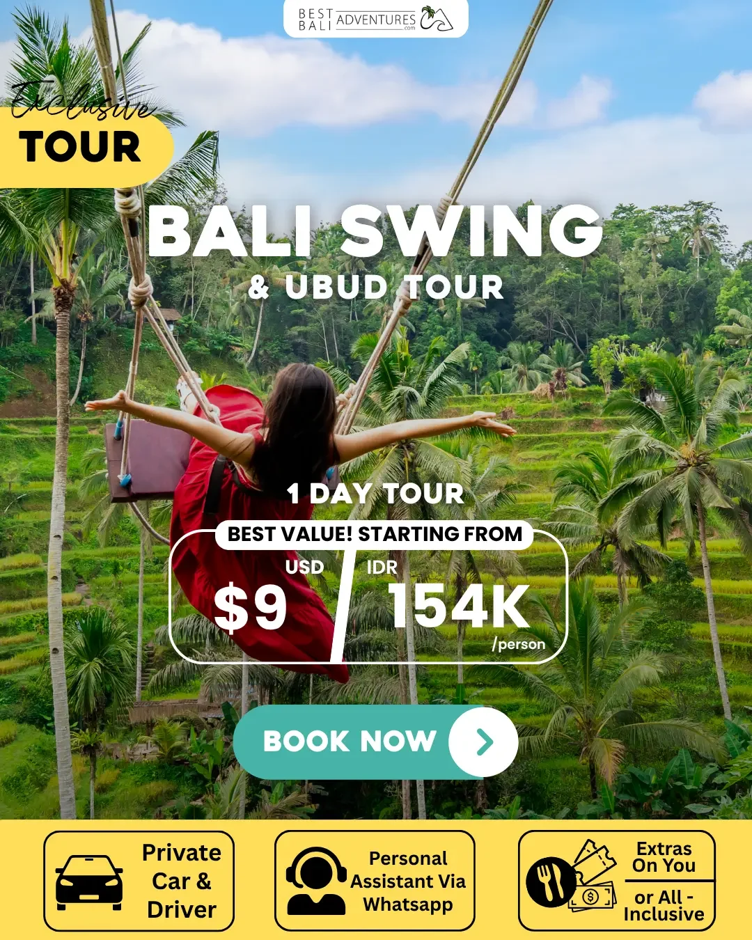 BALI SWING AND UBUD TOUR