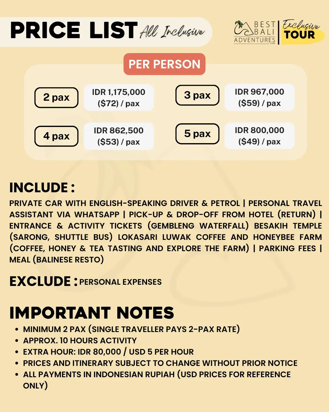 BESAKIH TEMPLE SIDEMEN AND WATERFALL TOUR