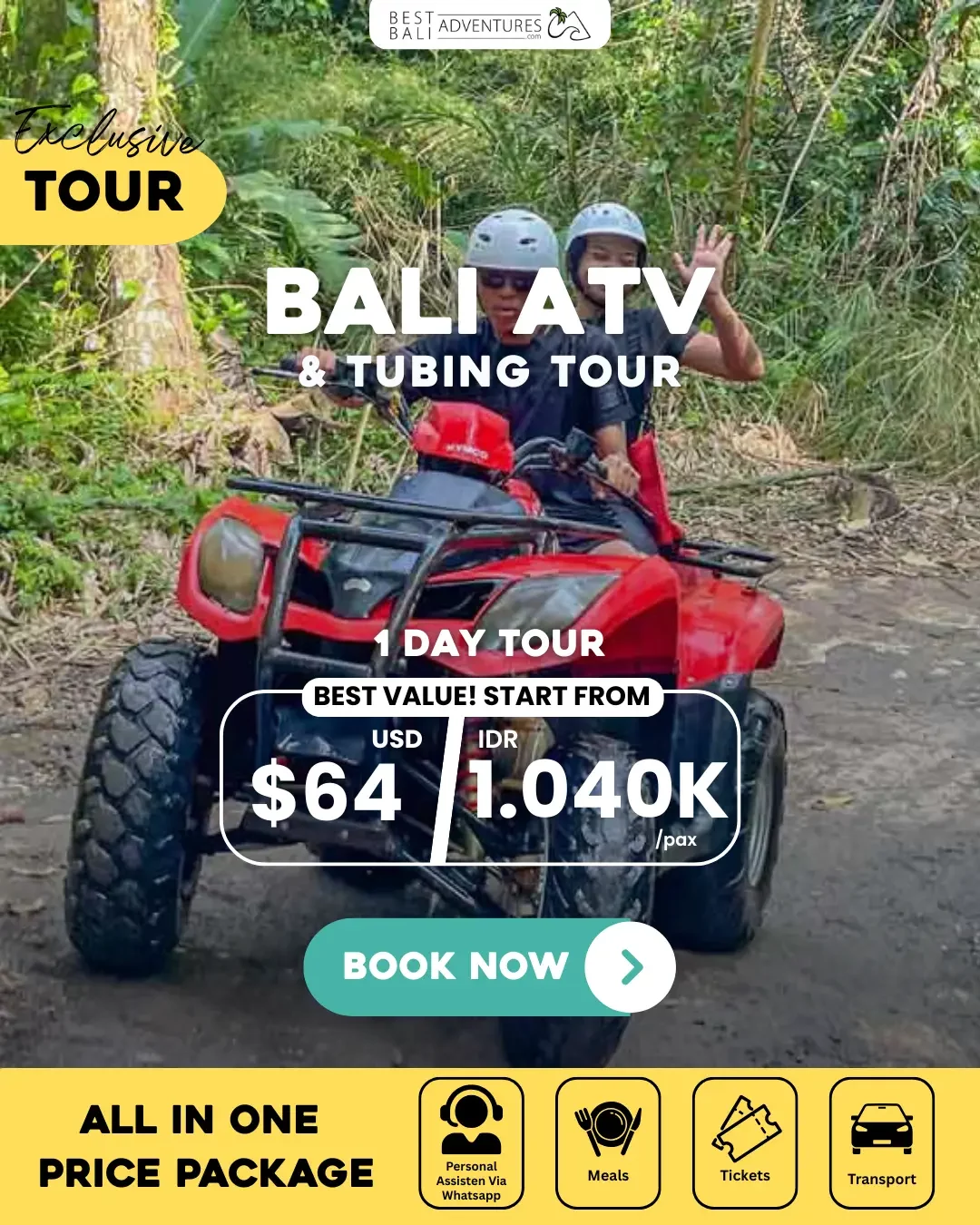 Bali ATV and Tubing Tour