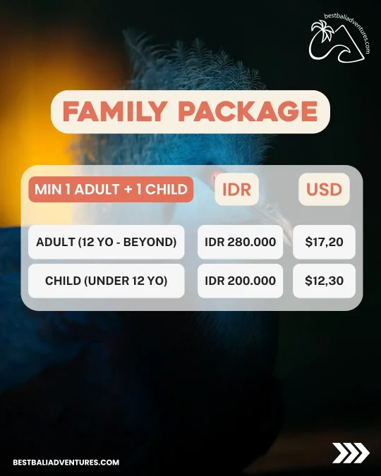 Bali Bird Park Family Package