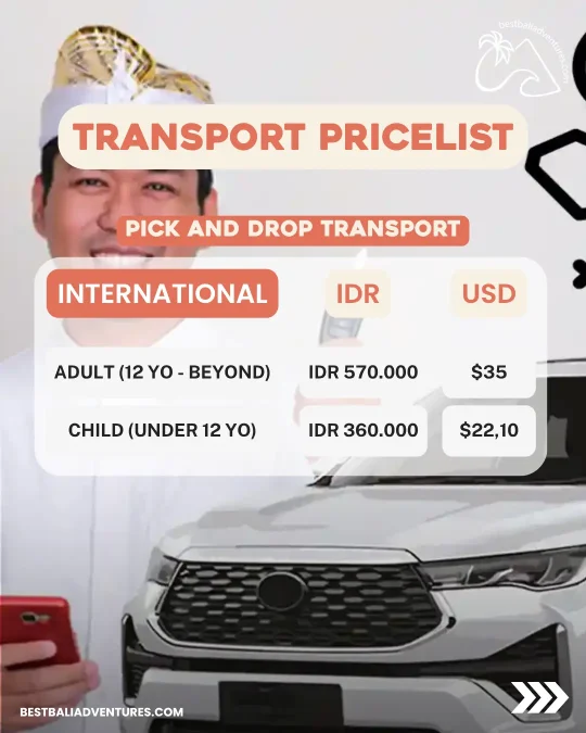 Bali Bird Park Transport