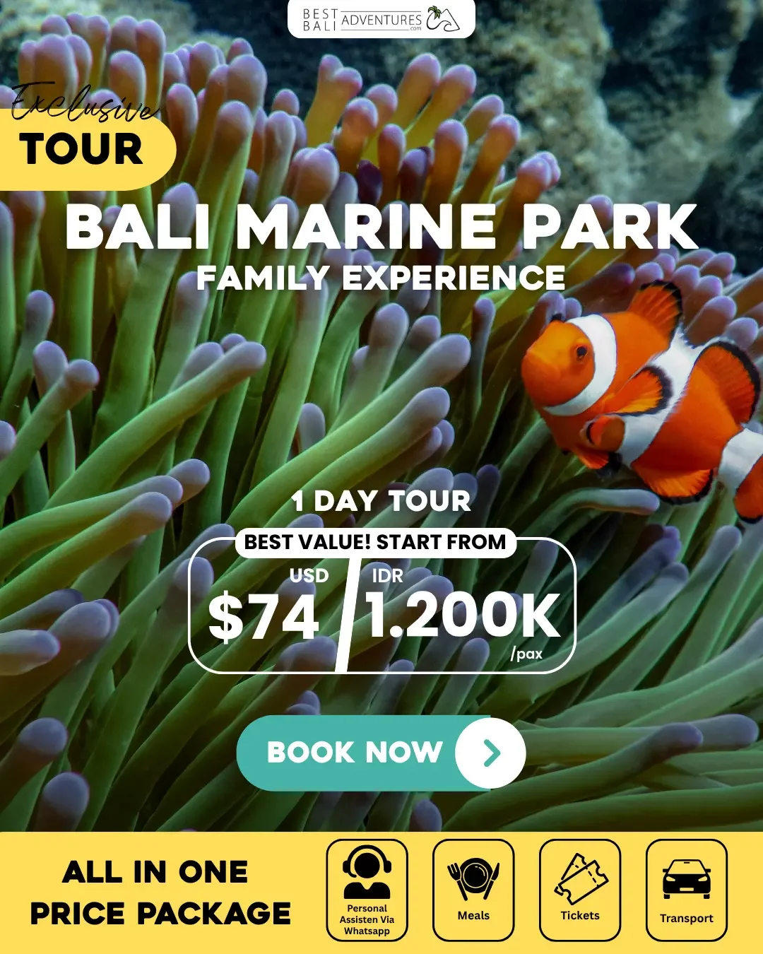 Bali Marine Park Family Experience Tour