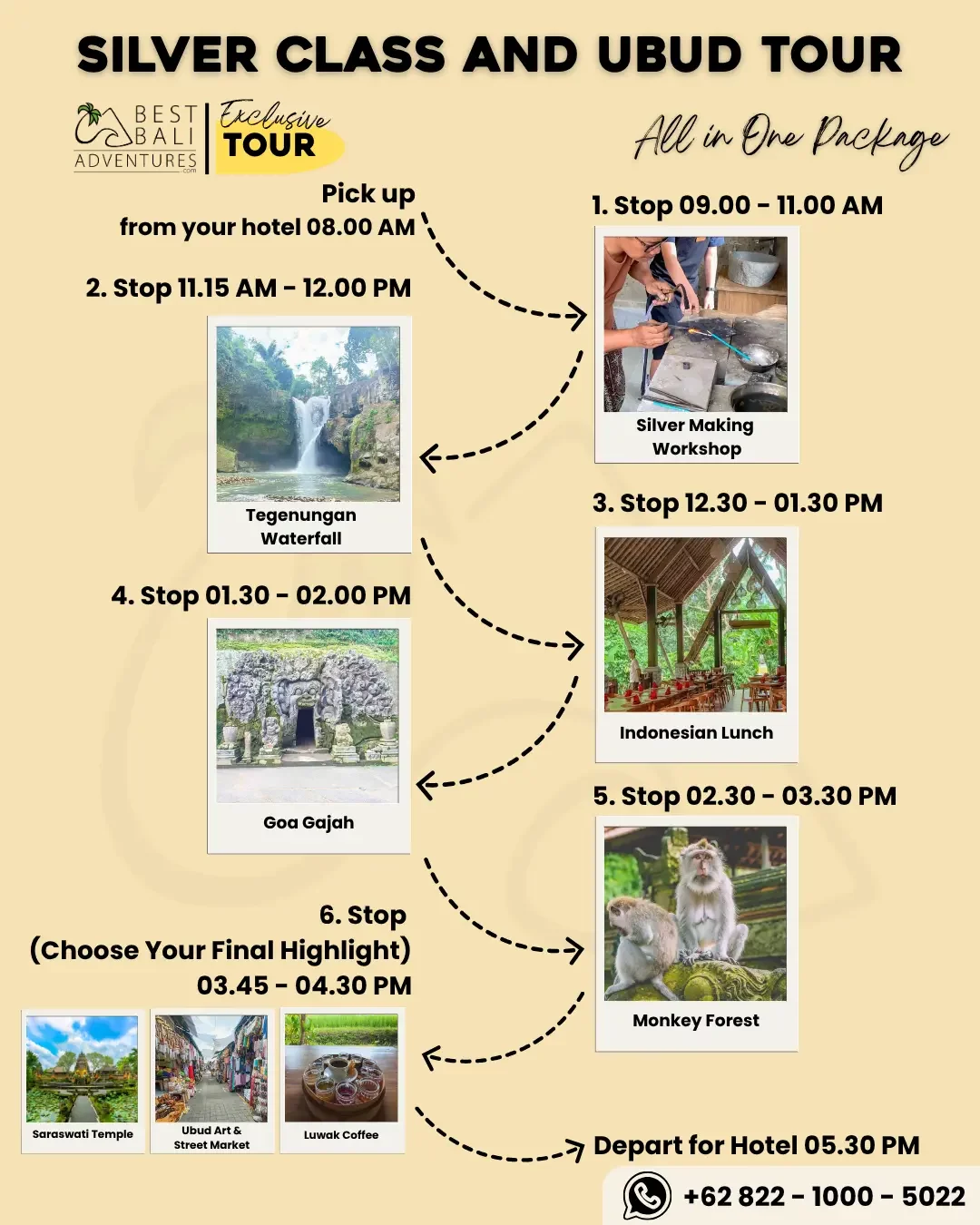 Bali Silver Class and Ubud Tour 2 Bali Silver Class and Ubud Tour