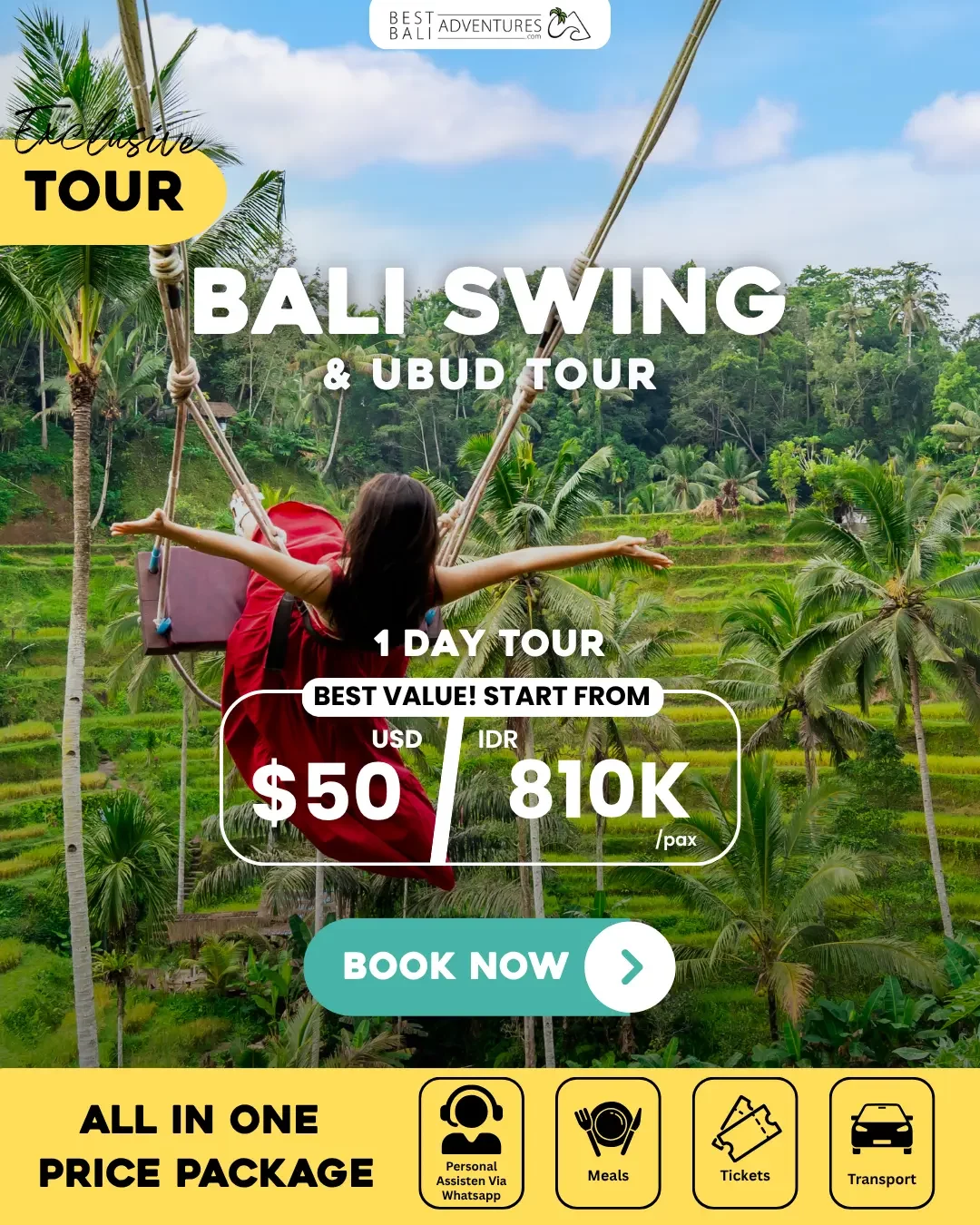 Bali Swing and Ubud Tour