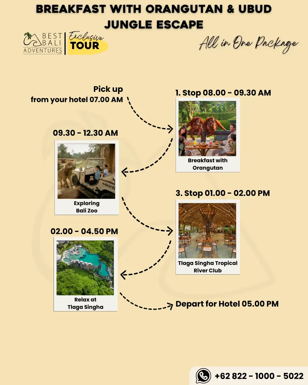 Breakfast with Orangutan and Ubud Jungle Escape Tour Breakfast with Orangutan and Ubud Jungle Escape Tour
