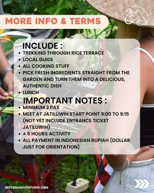 COOKING CLASS Bali More Info and Terms