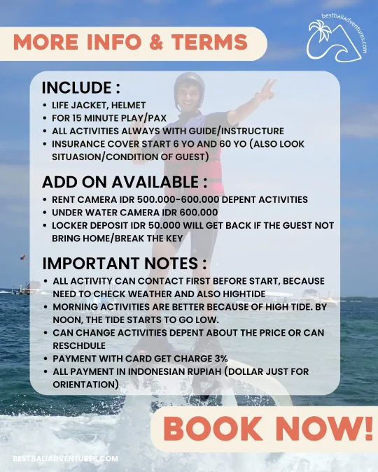 Flyboard Bali Price Info
