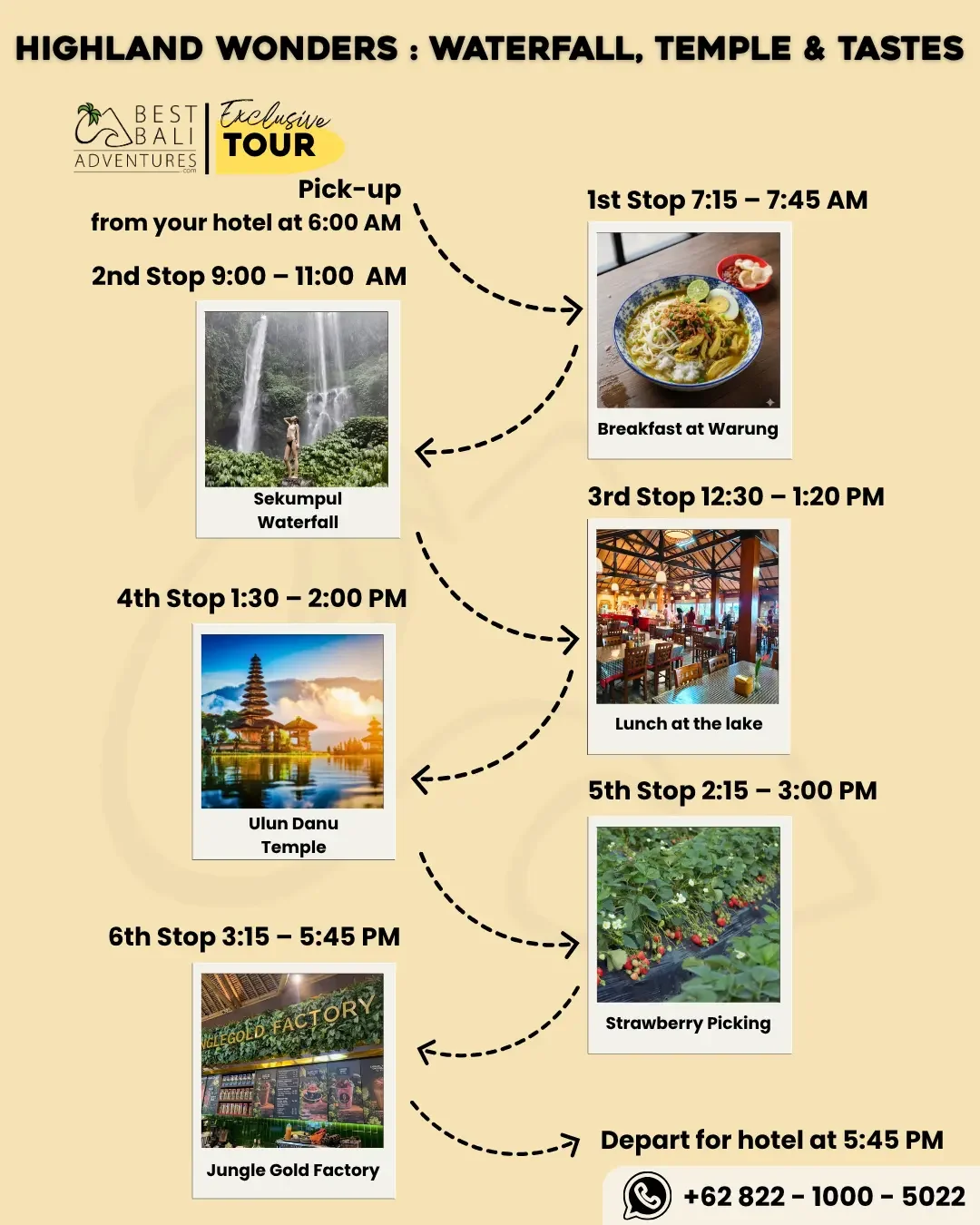 HIGHLAND WONDERS WATERFALL TEMPLE AND TASTES TOUR