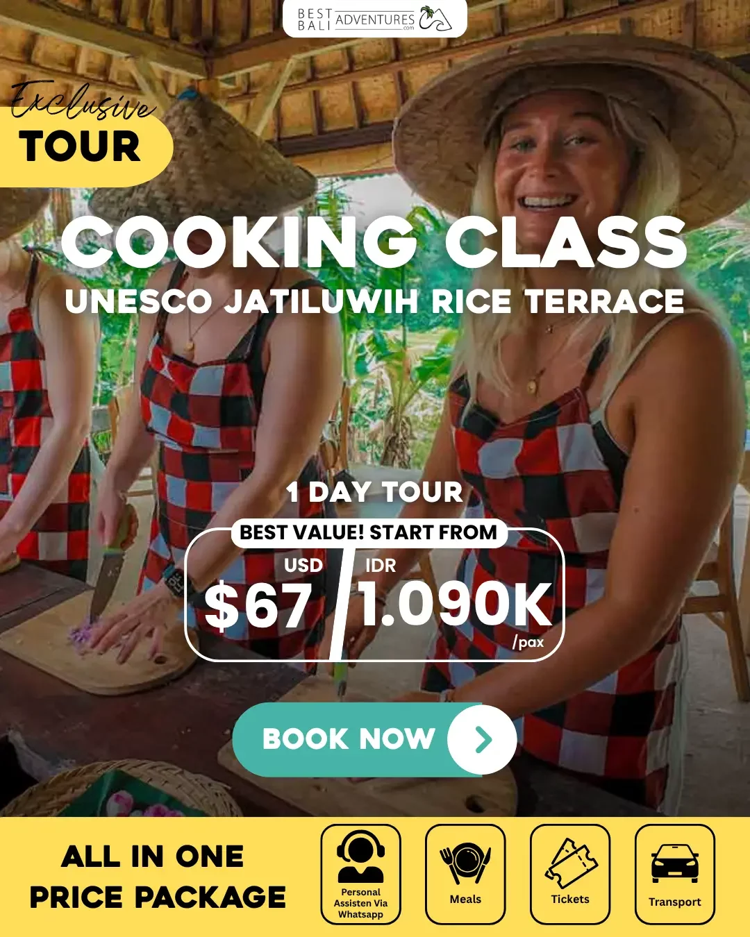 Jatiluwih Rice Terrace Cooking Class Tour