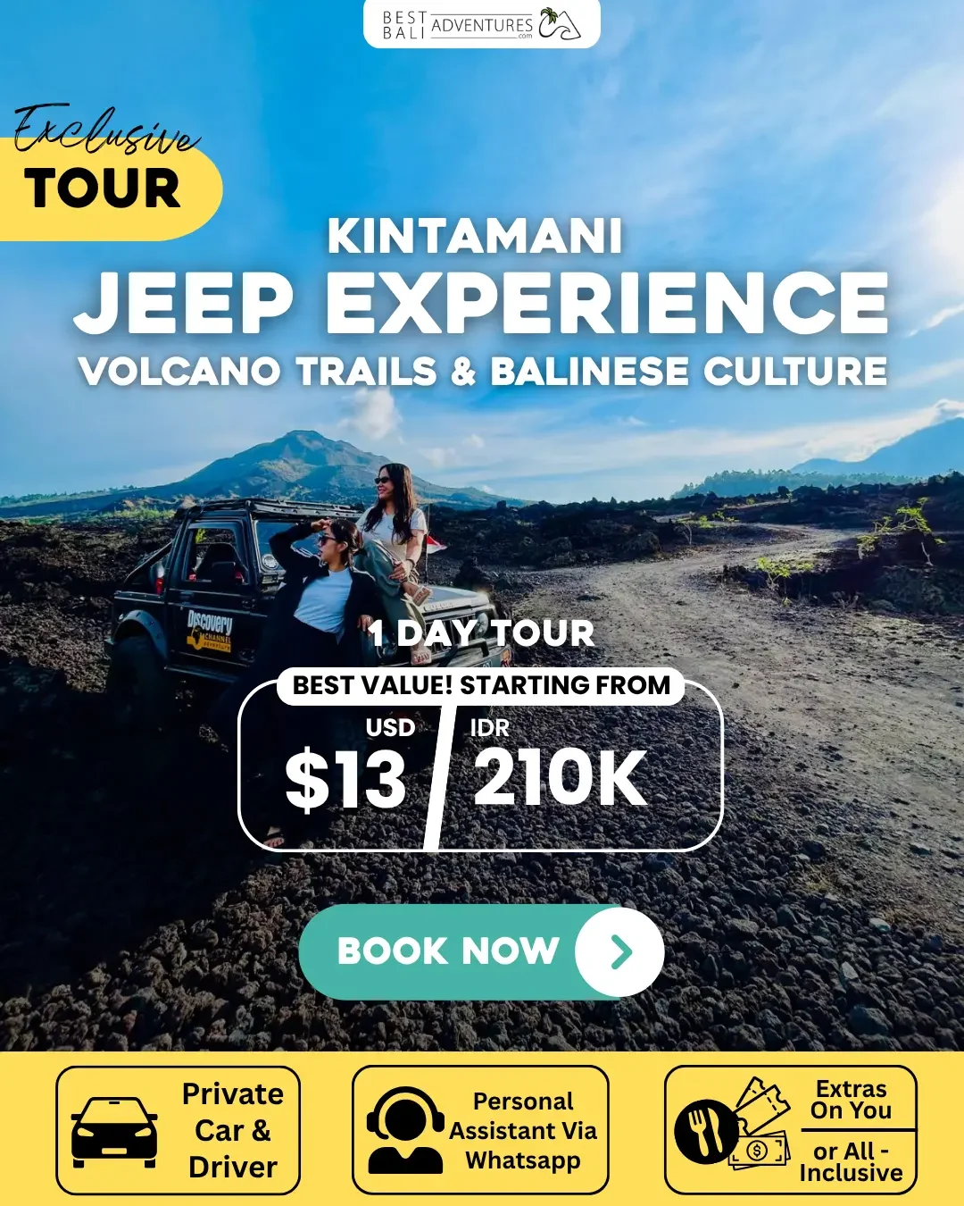 KINTAMANI JEEP EXPERIENCE VOLCANO AND BALINESE CULTURE TOUR 1