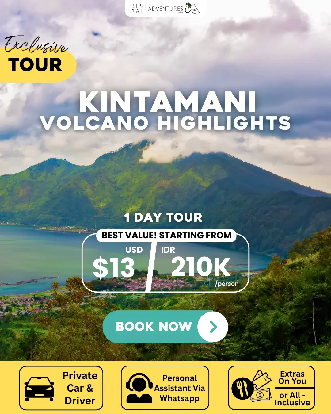 KINTAMANI VOLCANO HIGHLIGHTS TOUR