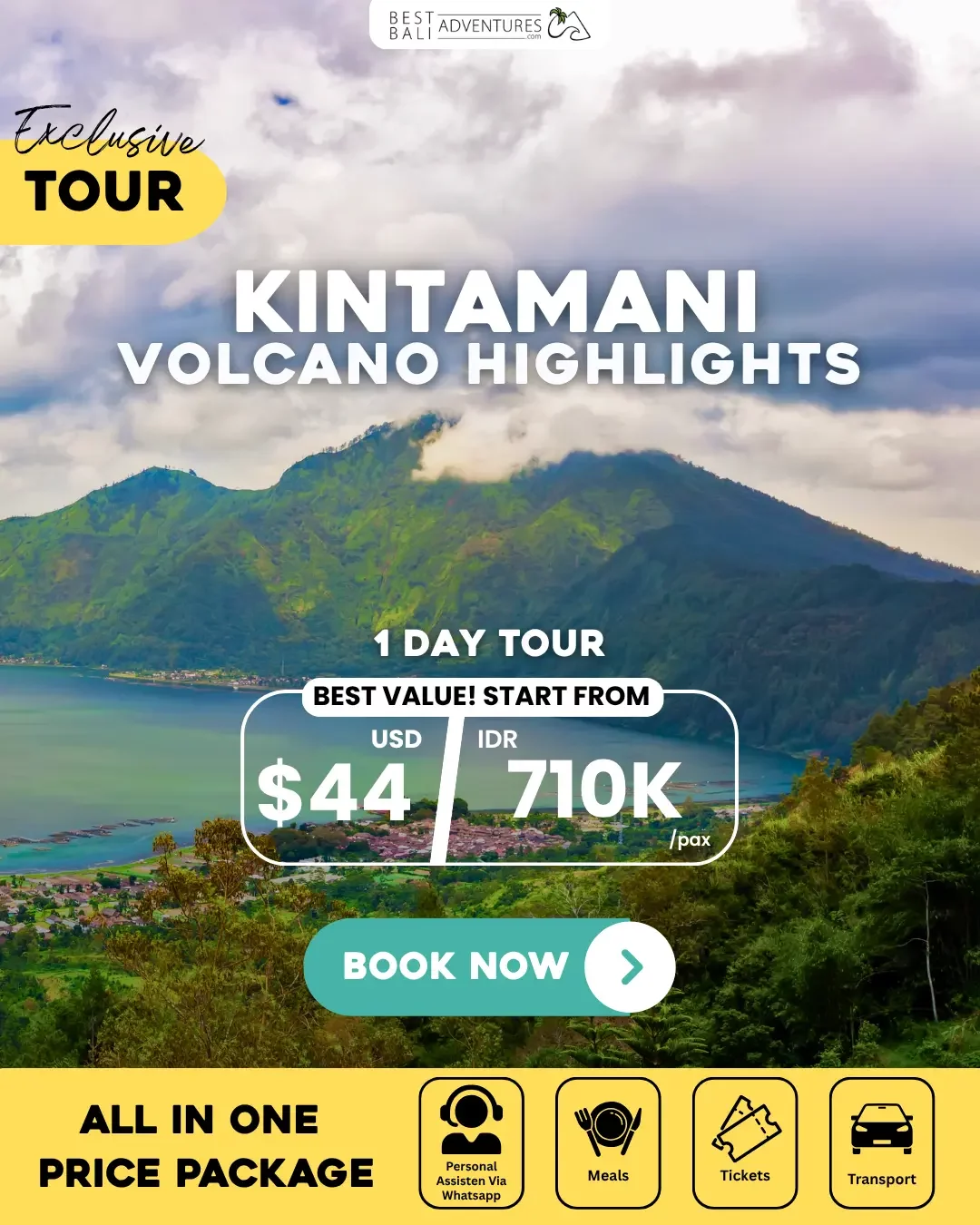Kintamani Volcano Highlights Tour