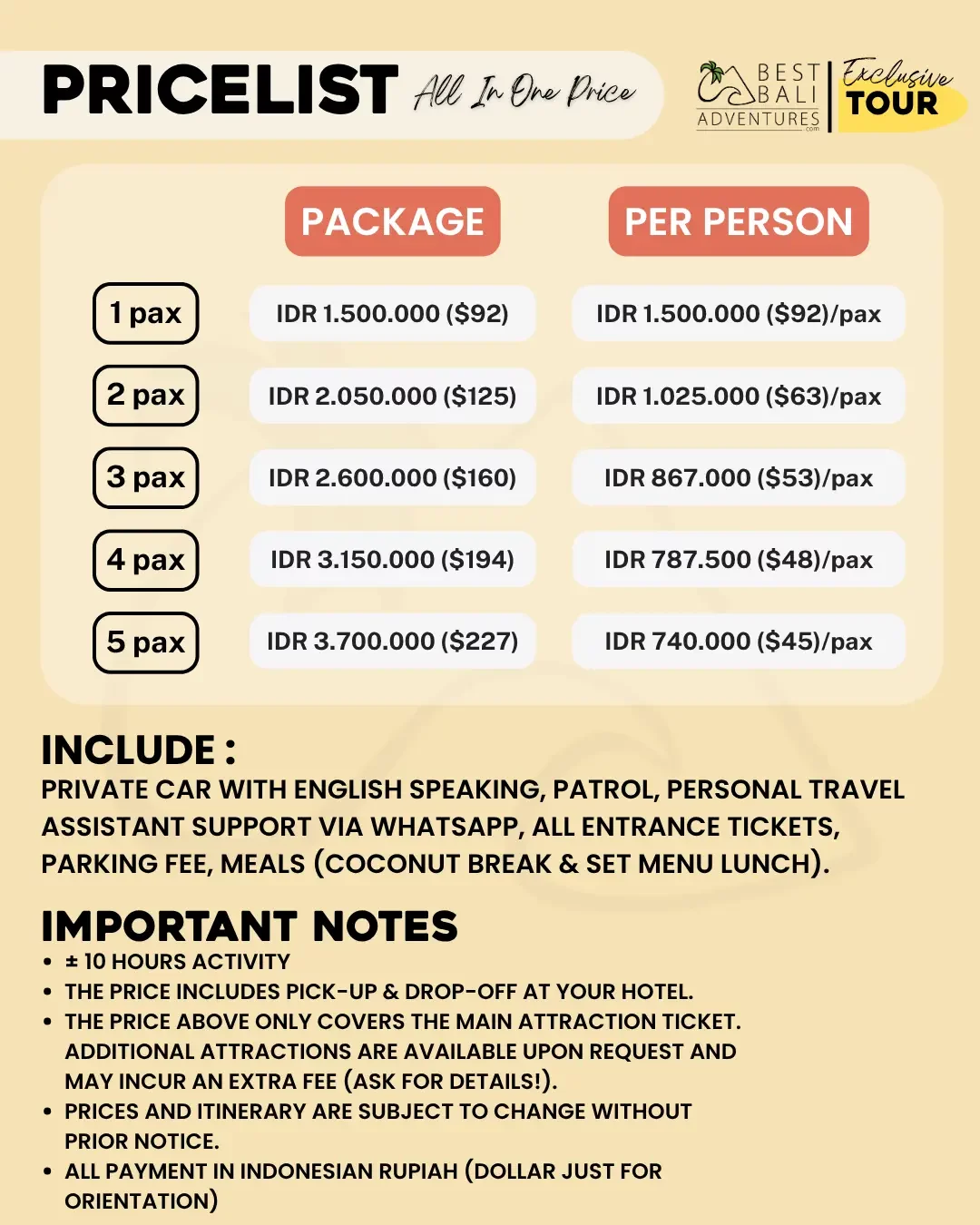 Kuta Surfing Lesson and Sightseeing Tour