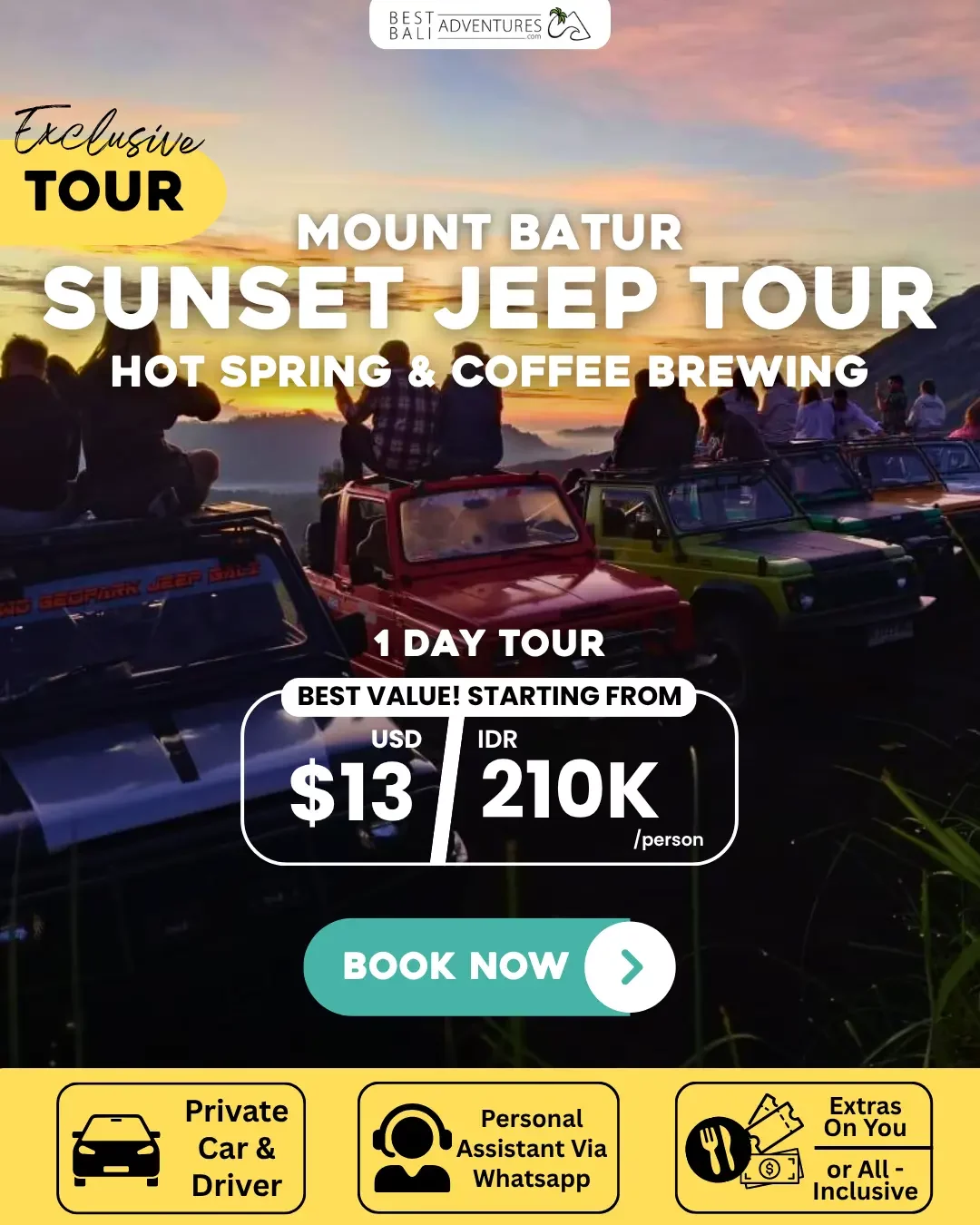 MOUNT BATUR SUNSET JEEP TOUR
