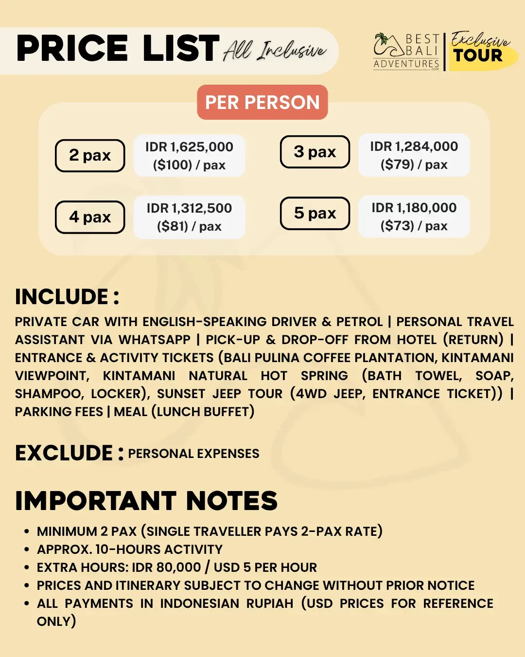 MOUNT BATUR SUNSET JEEP TOUR