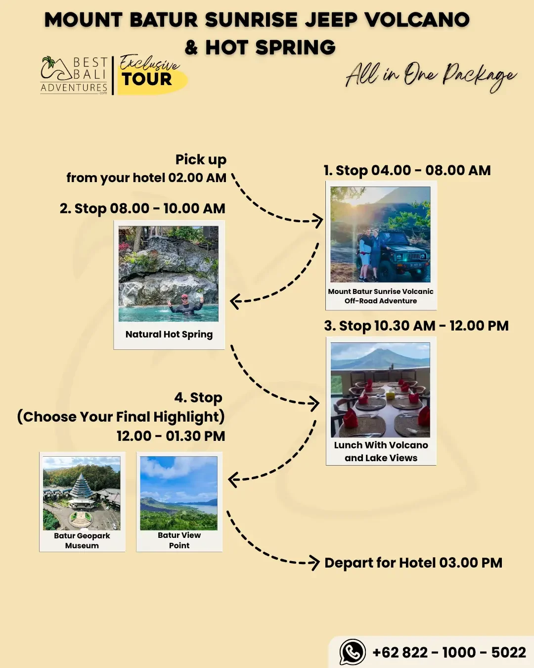 Mount Batur Sunrise Jeep Tour and Hot Spring Mount Batur Sunrise Jeep Tour and Hot Spring