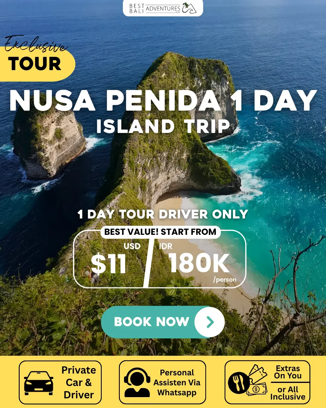 NUSA PENIDA 1 DAY ISLAND TRIP