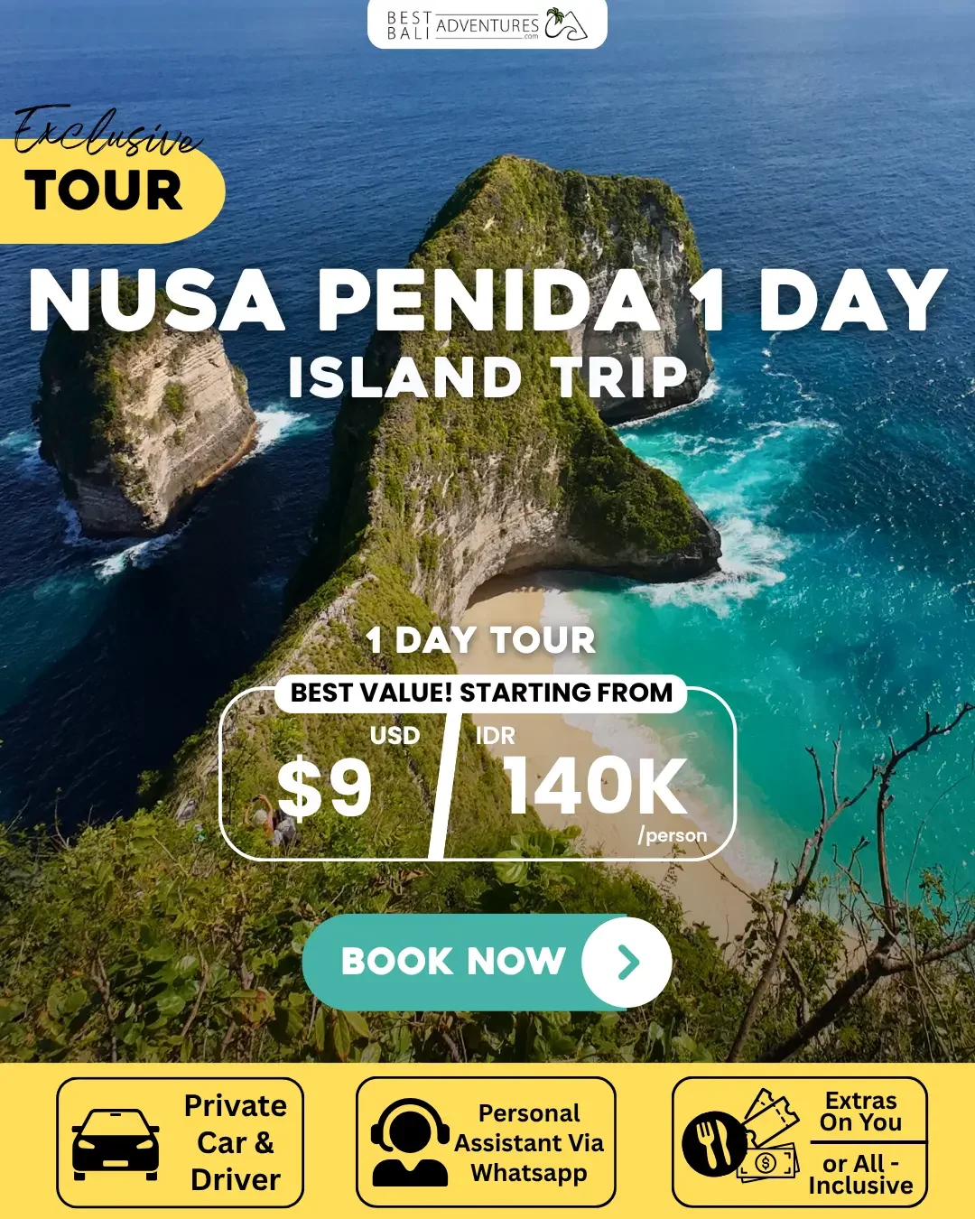 NUSA PENIDA 1 DAY ISLAND TRIP