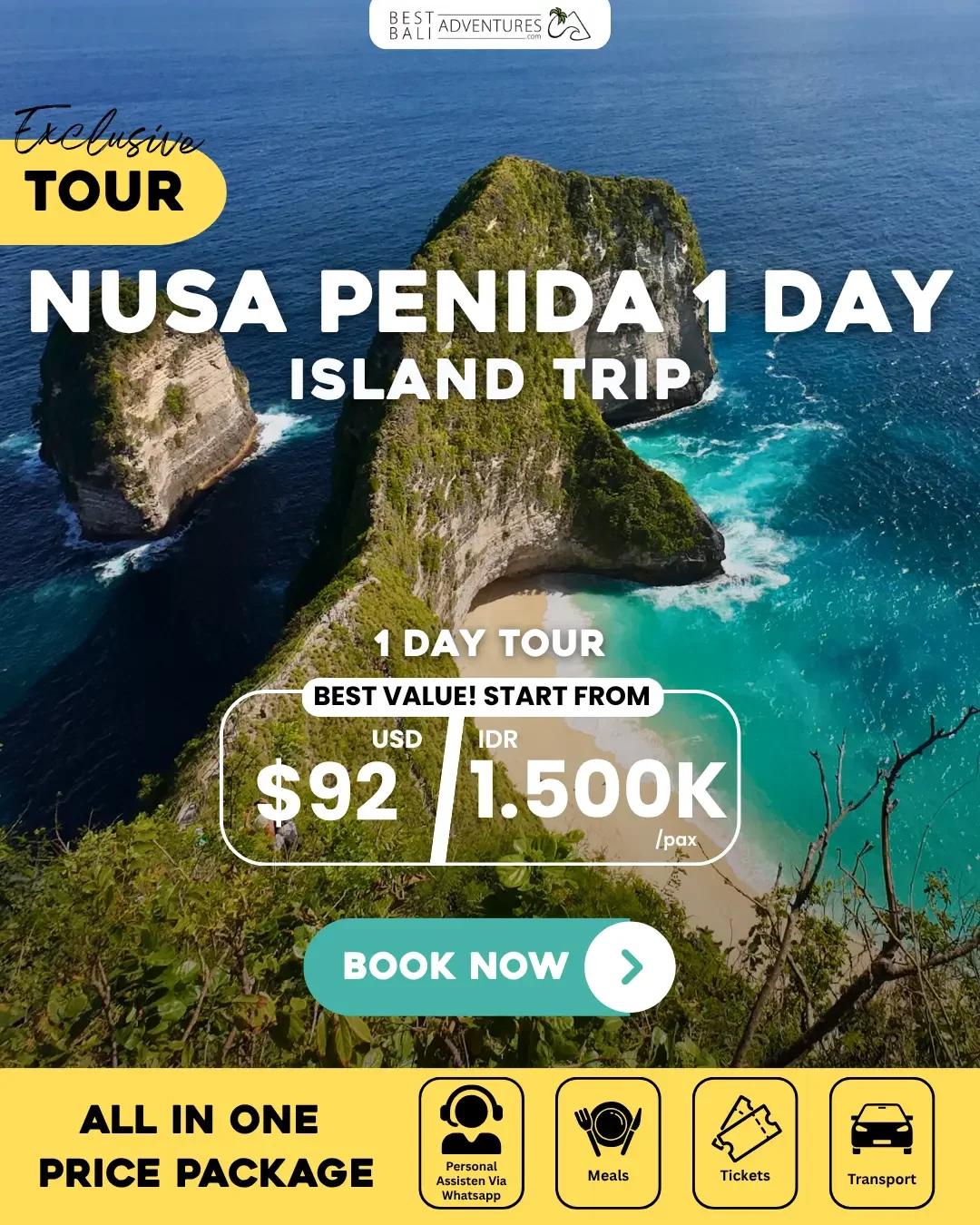 Nusa Penida 1 Day Island Trip