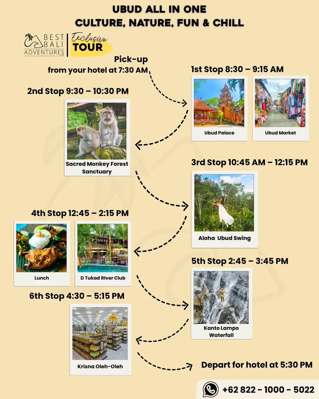 UBUD ALL IN ONE CULTURE NATURE FUN AND CHILL TOUR