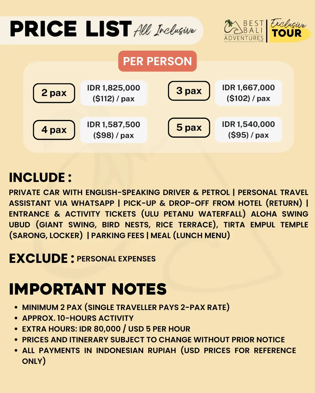 UBUD LANDSCAPE HIGHLIGHTS TOUR