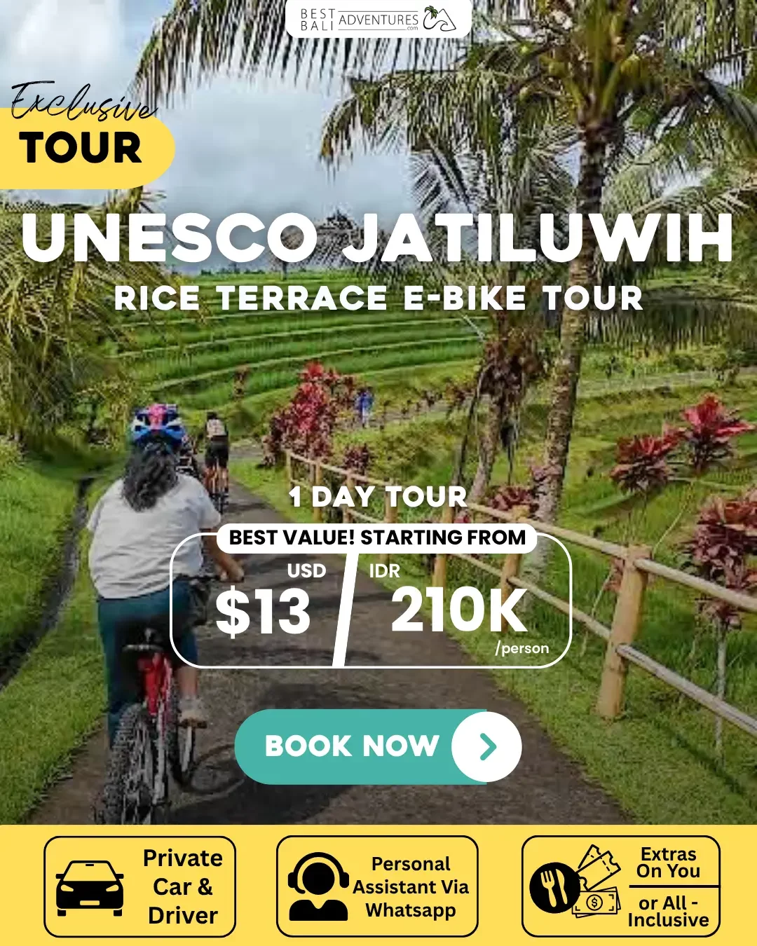 UNESCO JATILUWIH RICE TERRACE E-BIKE TOUR