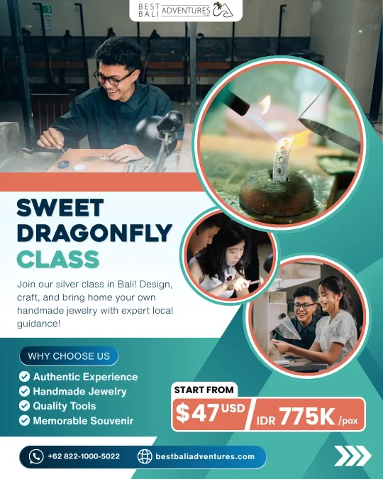 Ubud Silver Making Class Sweet Dragon Fly Price